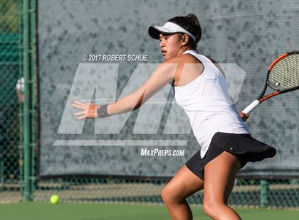 Thumbnail 1 in Del Oro vs St Francis (CIF NorCal Regional Girls Tennis Championships) photogallery.