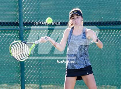 Thumbnail 1 in Del Oro vs St Francis (CIF NorCal Regional Girls Tennis Championships) photogallery.