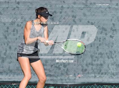 Thumbnail 2 in Del Oro vs St Francis (CIF NorCal Regional Girls Tennis Championships) photogallery.