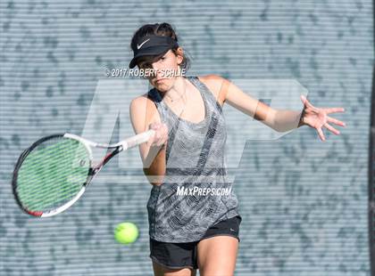 Thumbnail 3 in Del Oro vs St Francis (CIF NorCal Regional Girls Tennis Championships) photogallery.