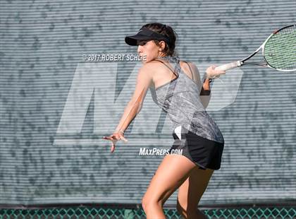 Thumbnail 3 in Del Oro vs St Francis (CIF NorCal Regional Girls Tennis Championships) photogallery.