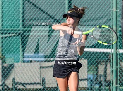 Thumbnail 1 in Del Oro vs St Francis (CIF NorCal Regional Girls Tennis Championships) photogallery.