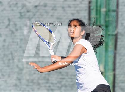 Thumbnail 3 in Del Oro vs St Francis (CIF NorCal Regional Girls Tennis Championships) photogallery.