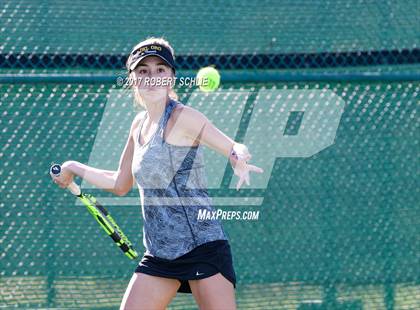 Thumbnail 3 in Del Oro vs St Francis (CIF NorCal Regional Girls Tennis Championships) photogallery.