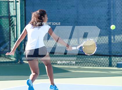 Thumbnail 3 in Del Oro vs St Francis (CIF NorCal Regional Girls Tennis Championships) photogallery.