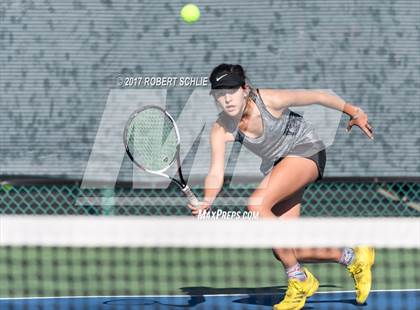 Thumbnail 1 in Del Oro vs St Francis (CIF NorCal Regional Girls Tennis Championships) photogallery.