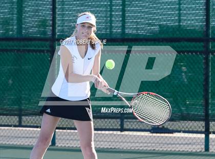 Thumbnail 3 in Del Oro vs St Francis (CIF NorCal Regional Girls Tennis Championships) photogallery.