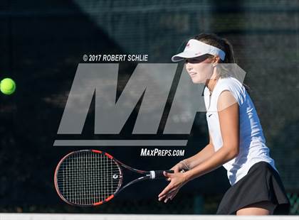 Thumbnail 1 in Del Oro vs St Francis (CIF NorCal Regional Girls Tennis Championships) photogallery.
