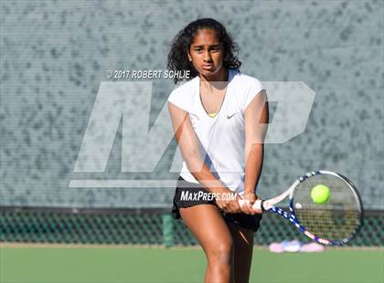 Thumbnail 1 in Del Oro vs St Francis (CIF NorCal Regional Girls Tennis Championships) photogallery.