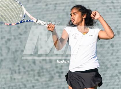 Thumbnail 1 in Del Oro vs St Francis (CIF NorCal Regional Girls Tennis Championships) photogallery.