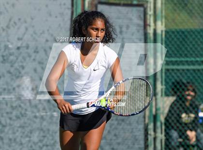 Thumbnail 2 in Del Oro vs St Francis (CIF NorCal Regional Girls Tennis Championships) photogallery.