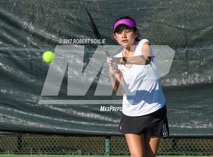 Thumbnail 1 in Del Oro vs St Francis (CIF NorCal Regional Girls Tennis Championships) photogallery.