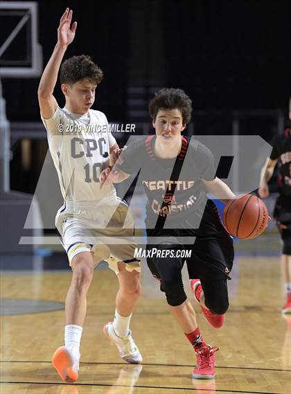 Thumbnail 2 in Seattle Christian vs. Cedar Park Christian photogallery.