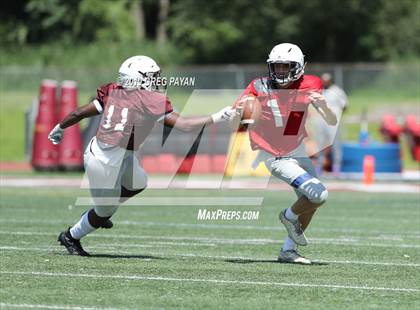 Thumbnail 2 in Mater Dei vs. Don Bosco Prep (Scrimmage) photogallery.