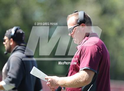Thumbnail 3 in Mater Dei vs. Don Bosco Prep (Scrimmage) photogallery.