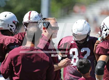 Thumbnail 2 in Mater Dei vs. Don Bosco Prep (Scrimmage) photogallery.