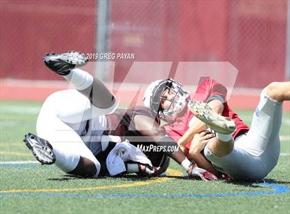 Thumbnail 2 in Mater Dei vs. Don Bosco Prep (Scrimmage) photogallery.