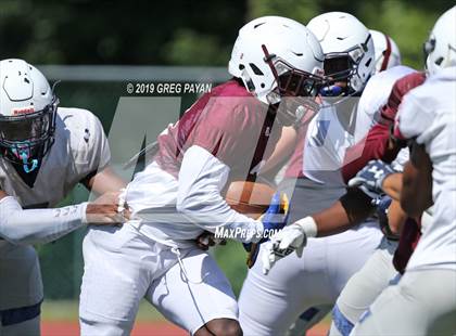 Thumbnail 1 in Mater Dei vs. Don Bosco Prep (Scrimmage) photogallery.