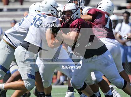 Thumbnail 2 in Mater Dei vs. Don Bosco Prep (Scrimmage) photogallery.
