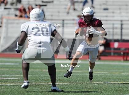 Thumbnail 1 in Mater Dei vs. Don Bosco Prep (Scrimmage) photogallery.