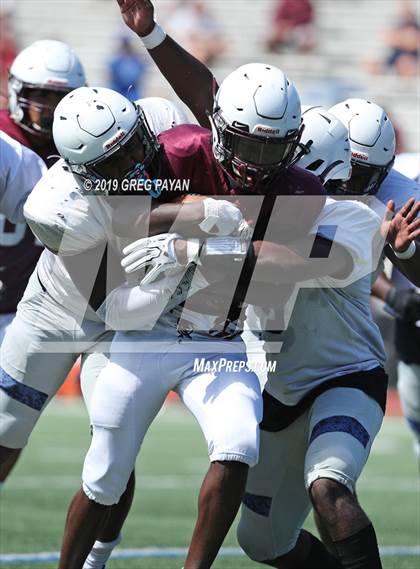 Thumbnail 1 in Mater Dei vs. Don Bosco Prep (Scrimmage) photogallery.