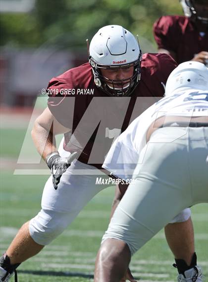 Thumbnail 3 in Mater Dei vs. Don Bosco Prep (Scrimmage) photogallery.