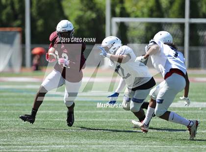 Thumbnail 1 in Mater Dei vs. Don Bosco Prep (Scrimmage) photogallery.