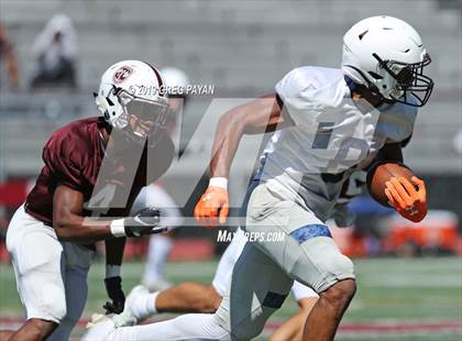 Thumbnail 2 in Mater Dei vs. Don Bosco Prep (Scrimmage) photogallery.