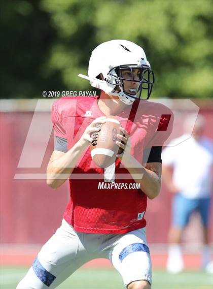 Thumbnail 2 in Mater Dei vs. Don Bosco Prep (Scrimmage) photogallery.