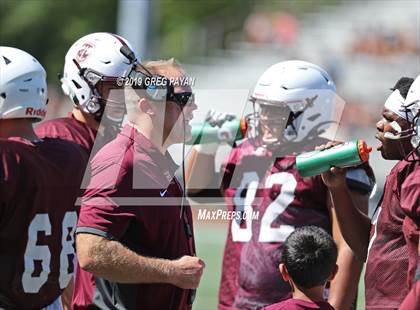 Thumbnail 1 in Mater Dei vs. Don Bosco Prep (Scrimmage) photogallery.
