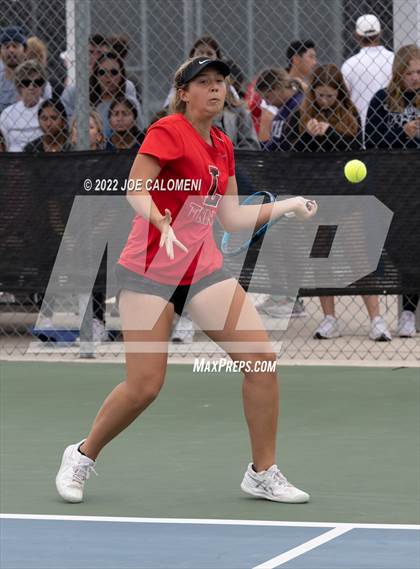 Thumbnail 3 in Boerne-Champion vs Liberty (UIL 5A Mixed Doubles Tennis State Semifinal) photogallery.