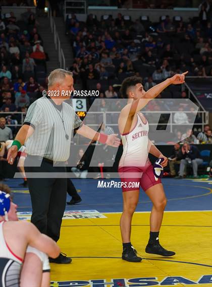 Thumbnail 3 in NYSPHSAA Wrestling Championships Quarter Finals 132 lbs - 172 lbs photogallery.