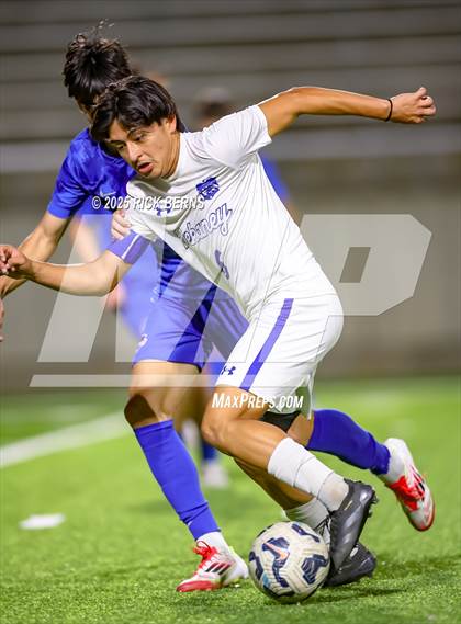 Thumbnail 3 in Grand Oaks vs Dekaney (UIL 6A D2 Soccer Bi-District Playoffs) photogallery.