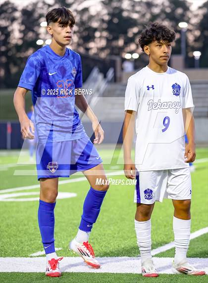 Thumbnail 1 in Grand Oaks vs Dekaney (UIL 6A D2 Soccer Bi-District Playoffs) photogallery.