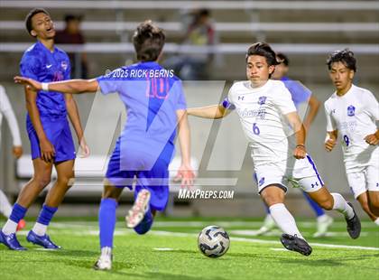 Thumbnail 1 in Grand Oaks vs Dekaney (UIL 6A D2 Soccer Bi-District Playoffs) photogallery.