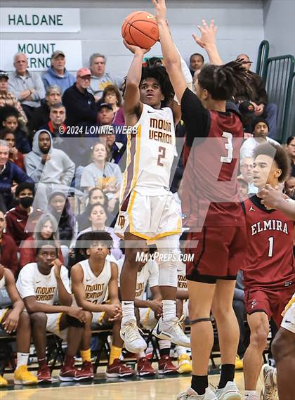Thumbnail 2 in Elmira vs Mount Vernon (NYSPHSAA Class AAA Regional Semifinal) photogallery.