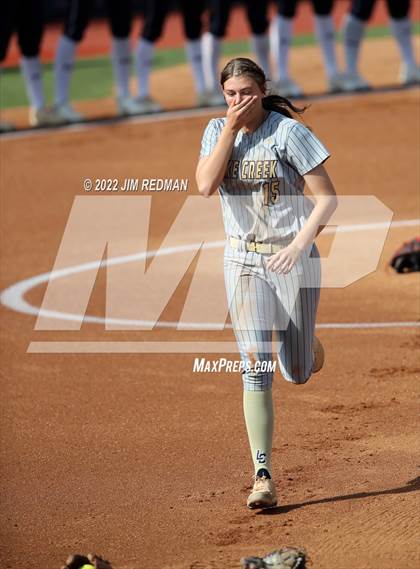 Thumbnail 1 in Lake Creek vs. Rock Hill (UIL 5A Softball Semifinal) photogallery.