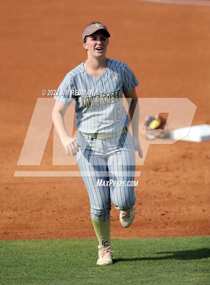 Thumbnail 1 in Lake Creek vs. Rock Hill (UIL 5A Softball Semifinal) photogallery.