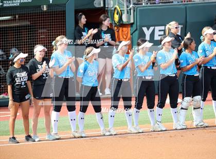 Thumbnail 1 in Lake Creek vs. Rock Hill (UIL 5A Softball Semifinal) photogallery.
