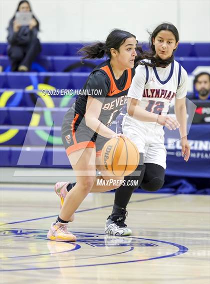 Thumbnail 2 in Beverly Hills vs Leuzinger (CIFSS D6 Quarter Finals) photogallery.