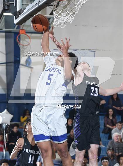 Thumbnail 1 in Franklin @ Capital Christian (CIF SJS D1 Playoff) photogallery.