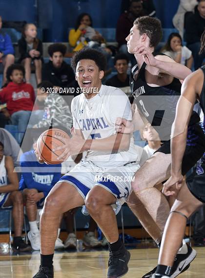 Thumbnail 1 in Franklin @ Capital Christian (CIF SJS D1 Playoff) photogallery.