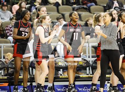 Thumbnail 3 in Holy Cross vs Dixie (2023 9th Region Girls Basketball Tournament) photogallery.
