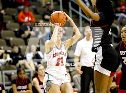 Thumbnail 3 in Holy Cross vs Dixie (2023 9th Region Girls Basketball Tournament) photogallery.