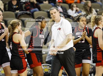 Thumbnail 1 in Holy Cross vs Dixie (2023 9th Region Girls Basketball Tournament) photogallery.