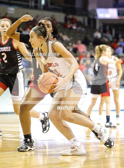 Thumbnail 2 in Holy Cross vs Dixie (2023 9th Region Girls Basketball Tournament) photogallery.