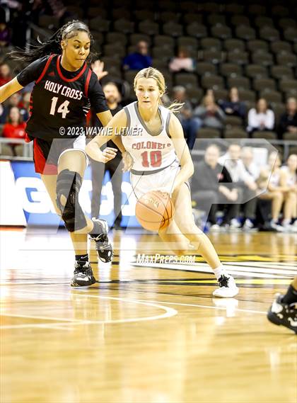 Thumbnail 2 in Holy Cross vs Dixie (2023 9th Region Girls Basketball Tournament) photogallery.