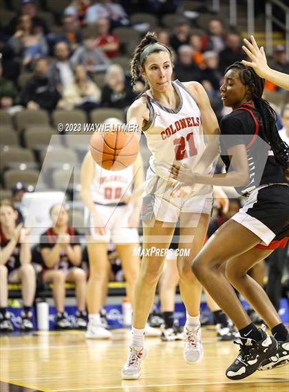 Thumbnail 2 in Holy Cross vs Dixie (2023 9th Region Girls Basketball Tournament) photogallery.