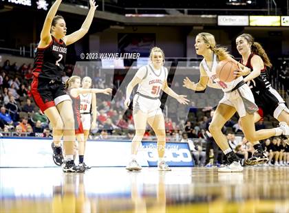 Thumbnail 1 in Holy Cross vs Dixie (2023 9th Region Girls Basketball Tournament) photogallery.