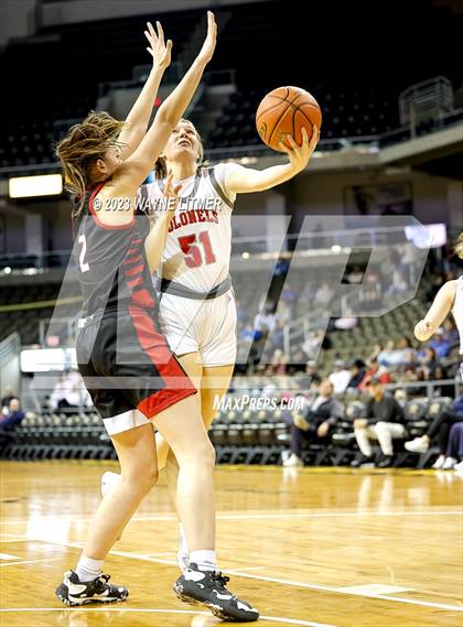 Thumbnail 1 in Holy Cross vs Dixie (2023 9th Region Girls Basketball Tournament) photogallery.